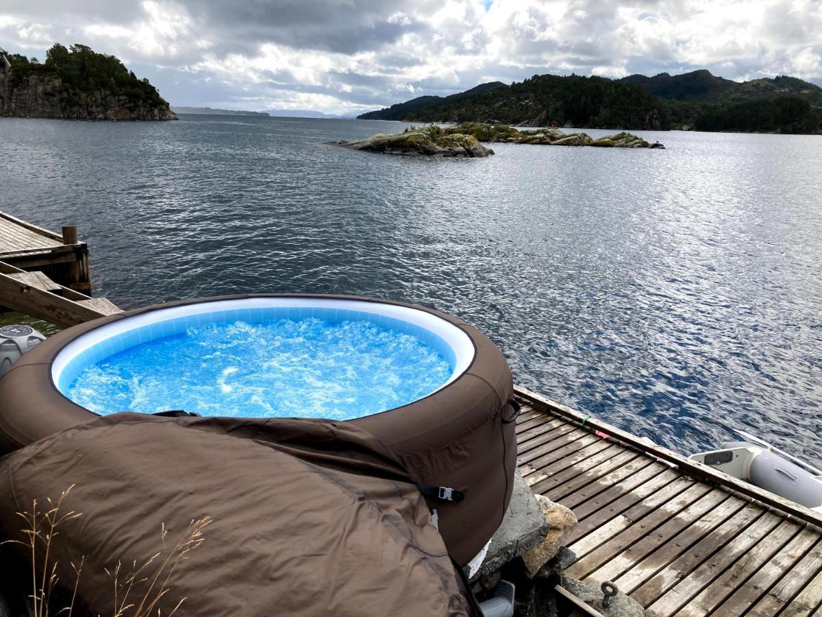 Holiday home Bergen/sotra: Sea Cabin. Spa. Fishing. Boat